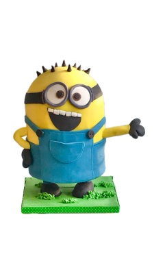 Tort minionek 3D  Do 25 porcji